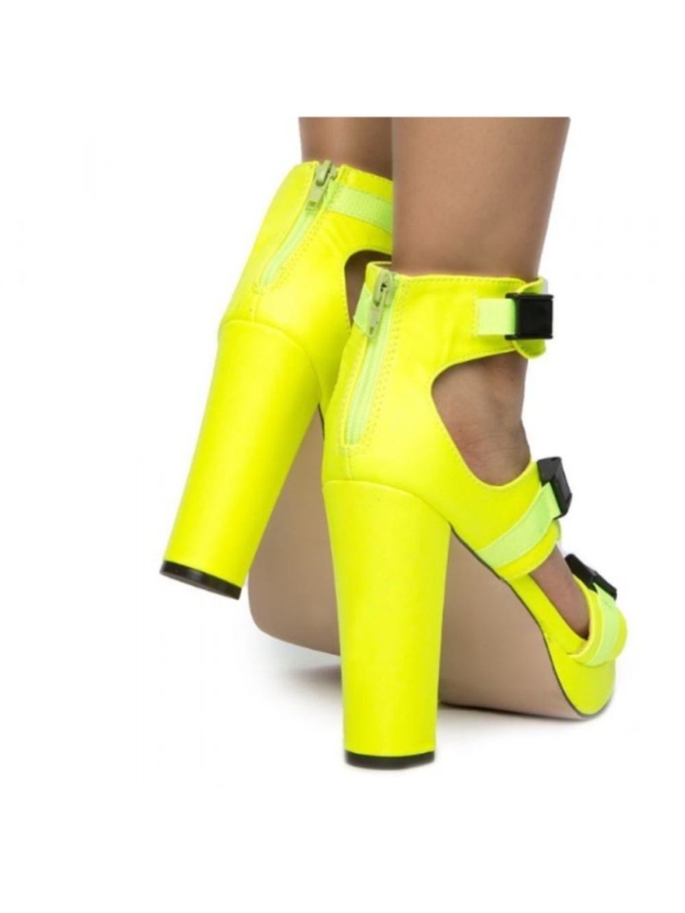 Chase + Chloe Neon yellow
platform straps shoes Size 6.5 - Picture 2 of 13